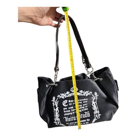 NWOT Multipurpose Vegan Suede Letters Shoulder Bag Spacious Interior Casual - Picture 3 of 14